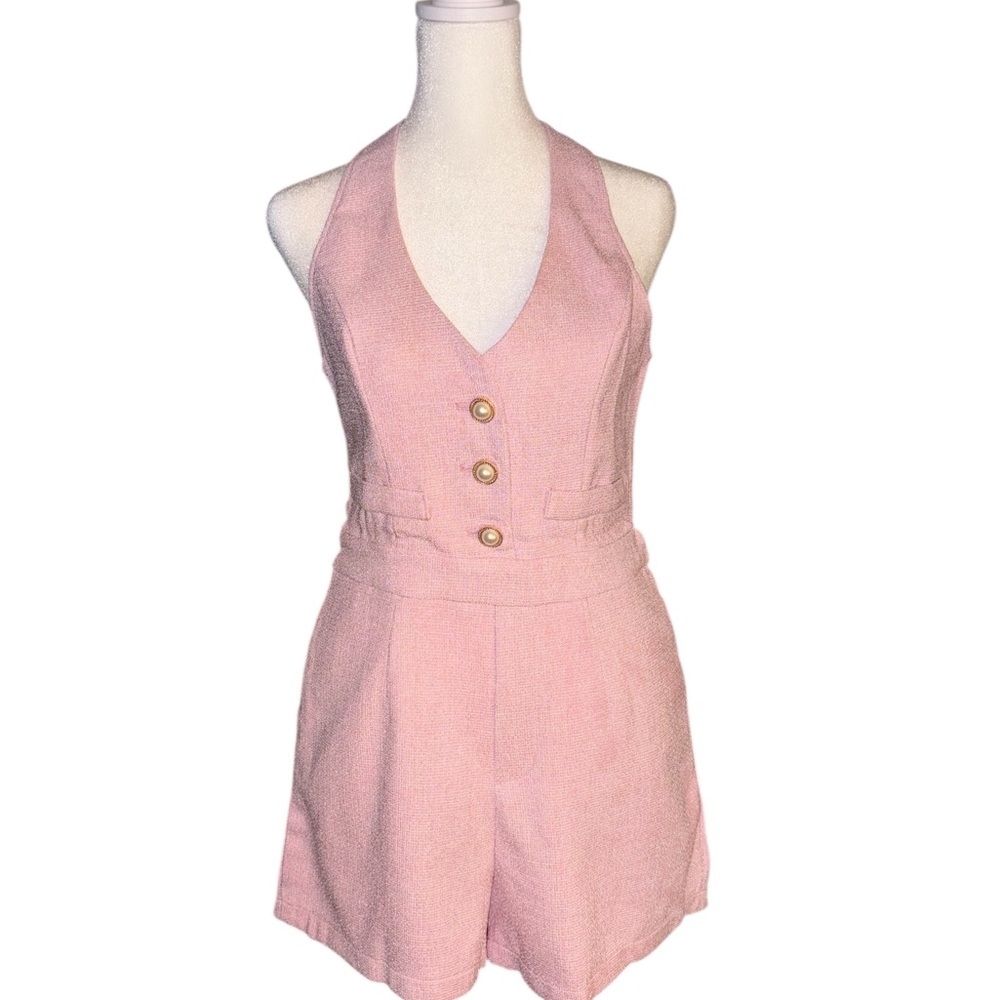 Cider Pink Halter Jumpsuit